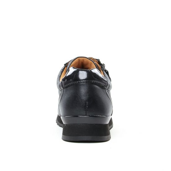 baskets mode noir mode femme automne hiver - Photo Produit 7