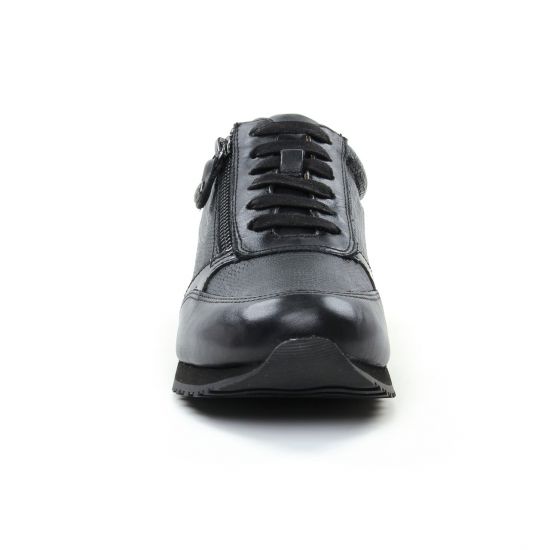 baskets mode noir mode femme automne hiver - Photo Produit 6