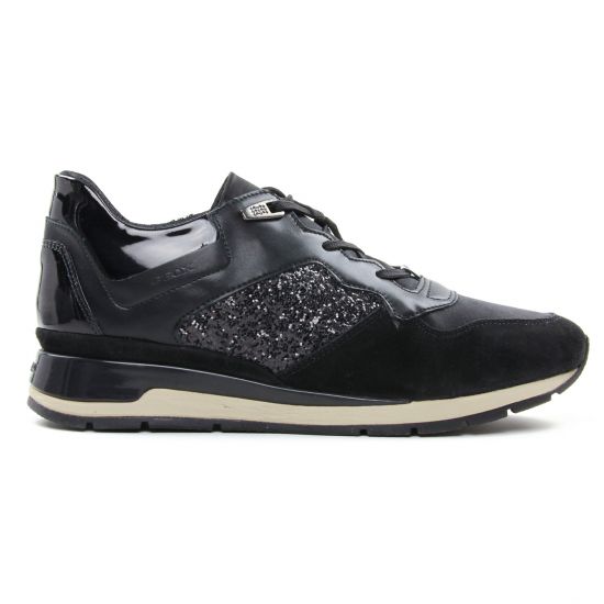 baskets mode noir mode femme automne hiver - Photo Produit 2