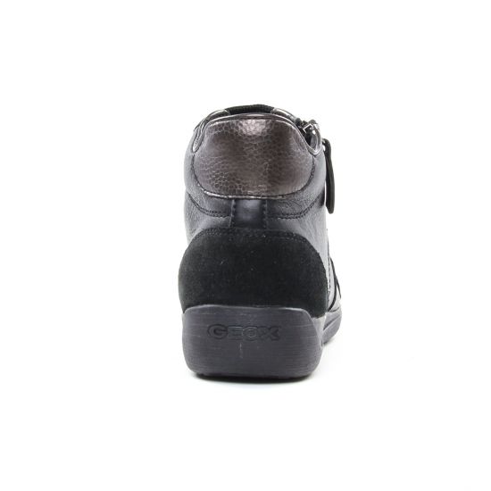 baskets mode noir mode femme automne hiver - Photo Produit 7