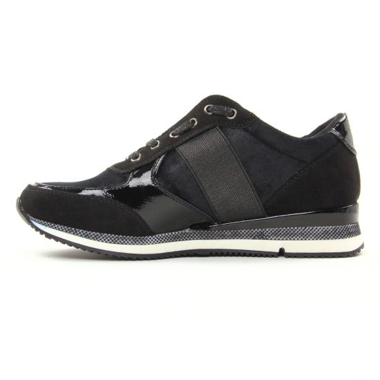 baskets mode noir mode femme automne hiver - Photo Produit 3