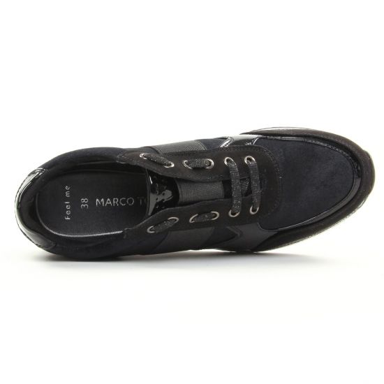 baskets mode noir mode femme automne hiver - Photo Produit 4