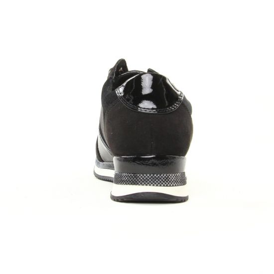baskets mode noir mode femme automne hiver - Photo Produit 7