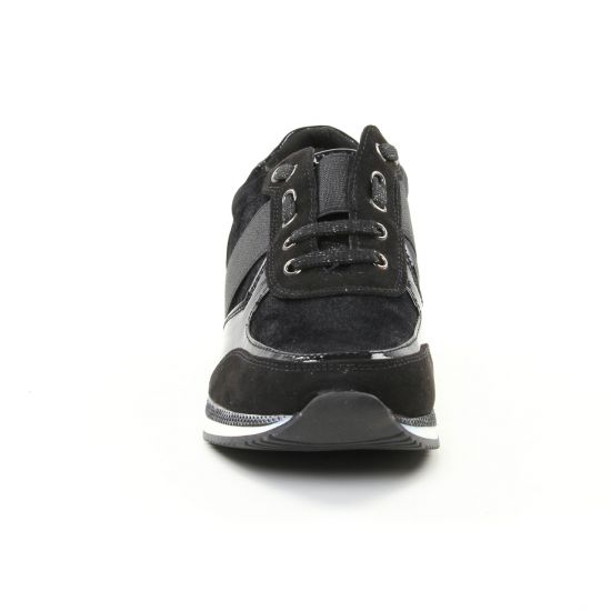baskets mode noir mode femme automne hiver - Photo Produit 6