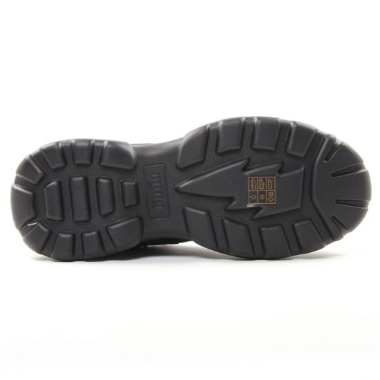 baskets mode noir mode femme automne hiver - Photo Produit 5
