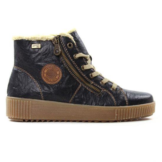 baskets mode noir mode femme automne hiver - Photo Produit 2