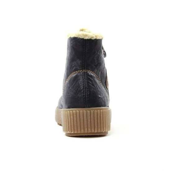 baskets mode noir mode femme automne hiver - Photo Produit 7