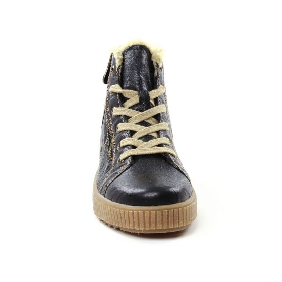 baskets mode noir mode femme automne hiver - Photo Produit 6