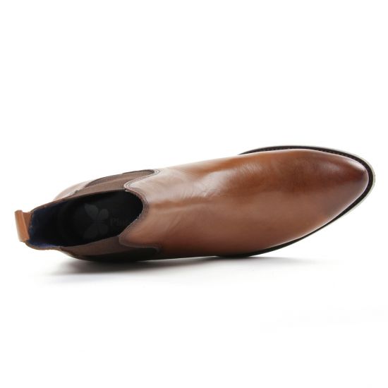 boots élastiquées marron mode femme automne hiver - Photo Produit 4