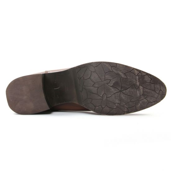 boots élastiquées marron mode femme automne hiver - Photo Produit 5