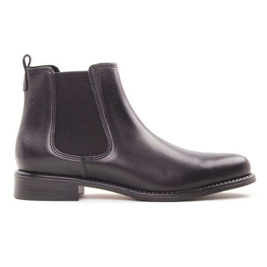 boots élastiquées noir mode femme automne hiver - Photo Produit 2