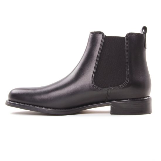 boots élastiquées noir mode femme automne hiver - Photo Produit 3