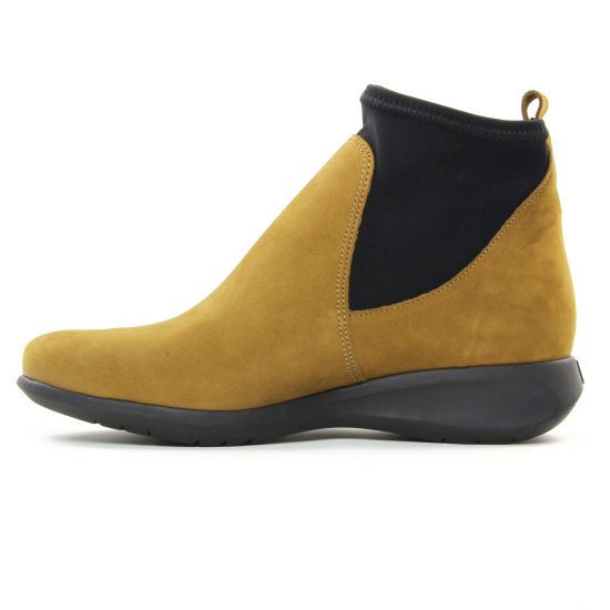 boots élastiquées vert noir mode femme automne hiver - Photo Produit 3