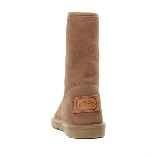 boots fourrées marron mode femme automne hiver - Photo Produit 7