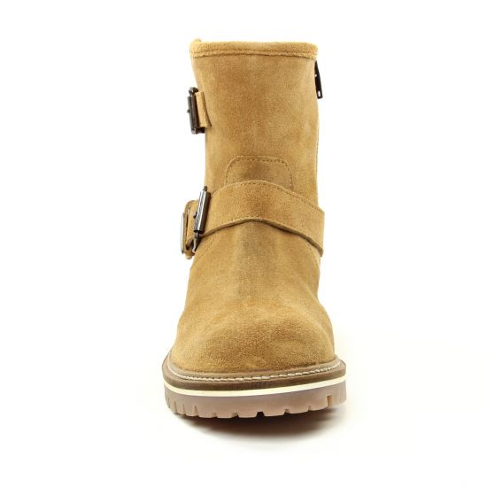 boots fourrées marron mode femme automne hiver - Photo Produit 6