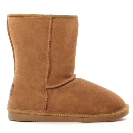 boots fourrées marron mode femme automne hiver - Photo Produit 2