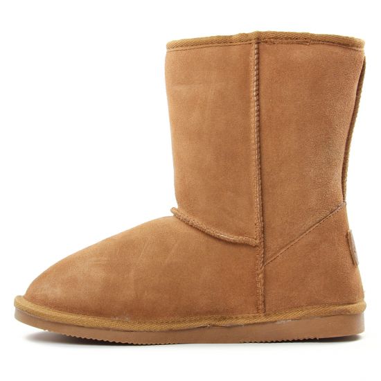 boots fourrées marron mode femme automne hiver - Photo Produit 3