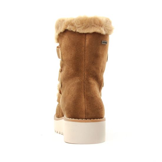 boots fourrées marron mode femme automne hiver - Photo Produit 7