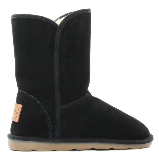 boots fourrées noir mode femme automne hiver - Photo Produit 2