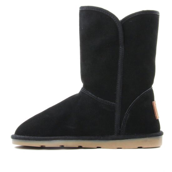 boots fourrées noir mode femme automne hiver - Photo Produit 3