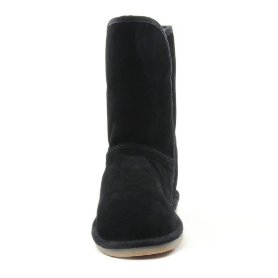 boots fourrées noir mode femme automne hiver - Photo Produit 6