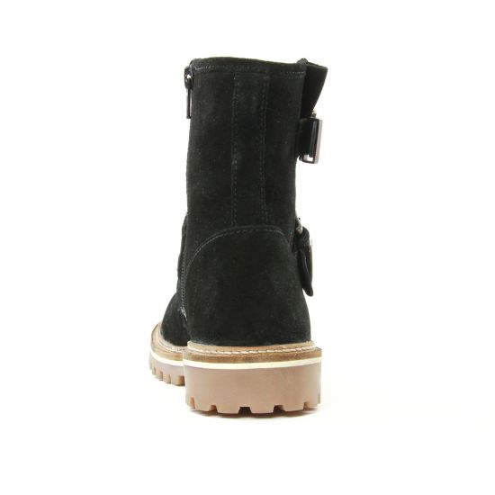 boots fourrées noir mode femme automne hiver - Photo Produit 7