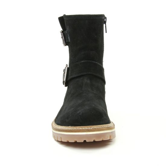 boots fourrées noir mode femme automne hiver - Photo Produit 6