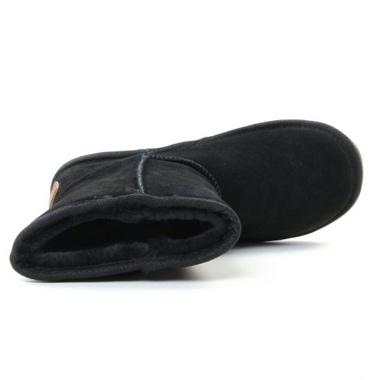 boots fourrées noir mode femme automne hiver - Photo Produit 4