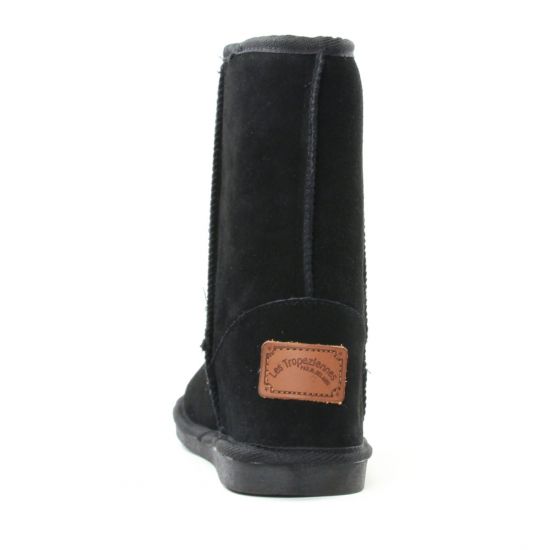 boots fourrées noir mode femme automne hiver - Photo Produit 7