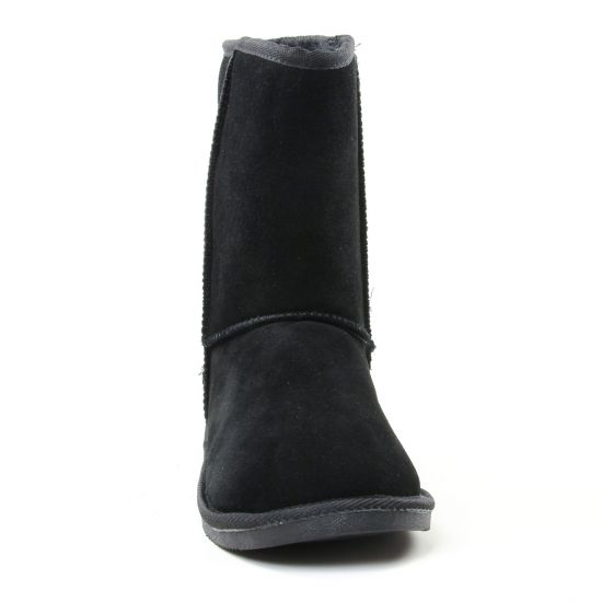 boots fourrées noir mode femme automne hiver - Photo Produit 6
