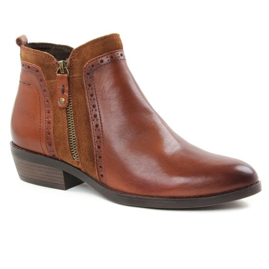 Bottines Et Boots Marco Tozzi 25393 Cognac, vue principale de la chaussure femme