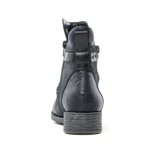 boots noir argent mode femme automne hiver - Photo Produit 7