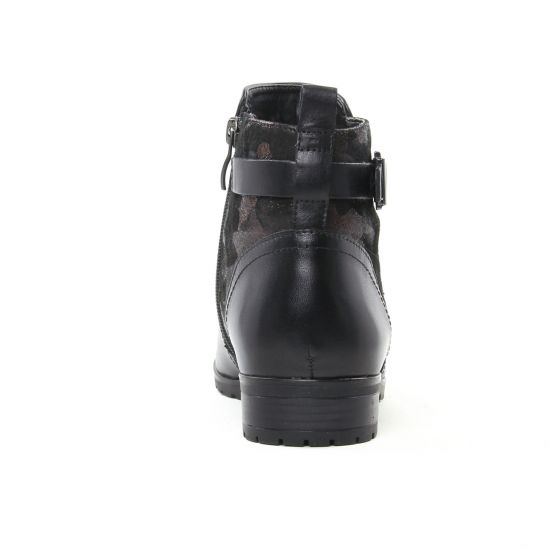 boots noir bronze mode femme automne hiver - Photo Produit 7