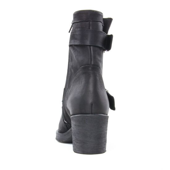 boots noir mode femme automne hiver - Photo Produit 7