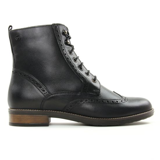 bottines à lacets noir mode femme automne hiver - Photo Produit 2