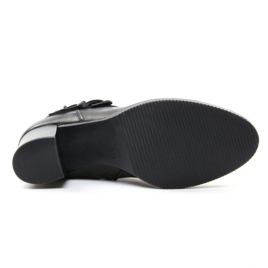 boots noir mode femme automne hiver - Photo Produit 5