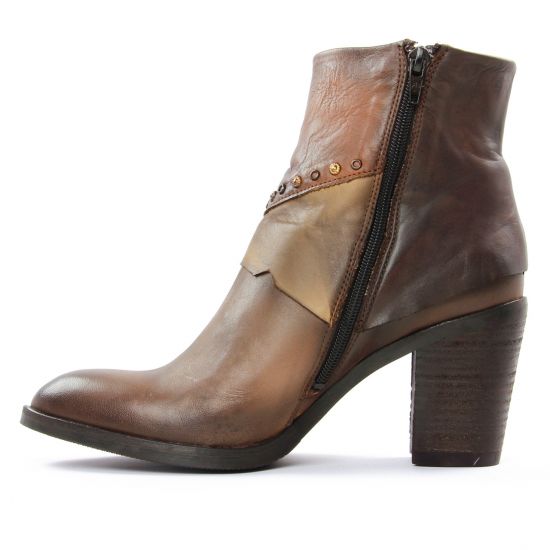 boots talon marron multi mode femme automne hiver - Photo Produit 3