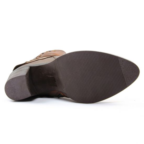 boots talon marron multi mode femme automne hiver - Photo Produit 5