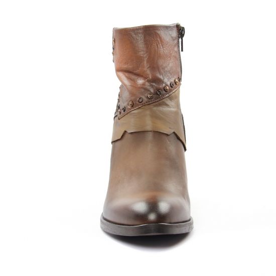 boots talon marron multi mode femme automne hiver - Photo Produit 6
