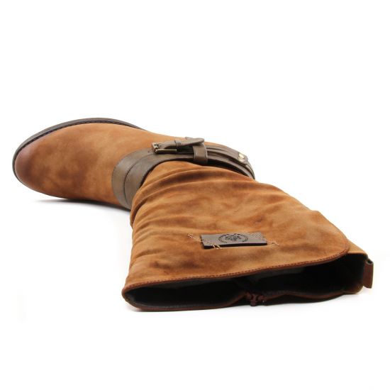 bottes marron mode femme automne hiver - Photo Produit 4