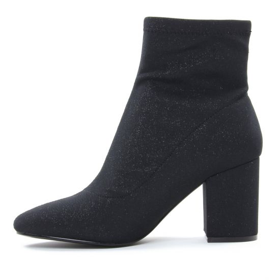 boots talon noir mode femme automne hiver - Photo Produit 3