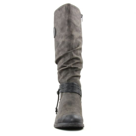 bottes gris mode femme automne hiver - Photo Produit 6