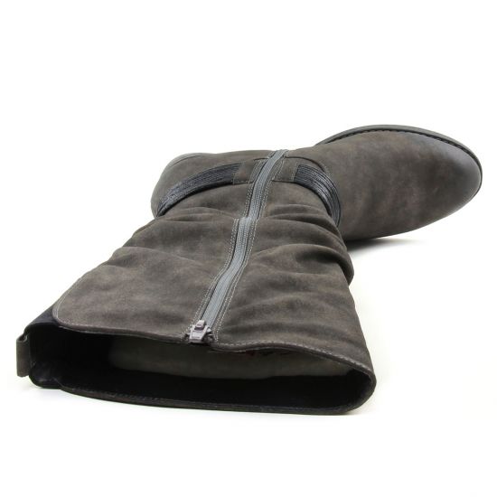 bottes gris mode femme automne hiver - Photo Produit 4