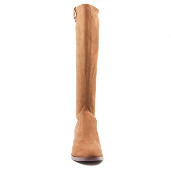bottes stretch marron mode femme automne hiver - Photo Produit 6