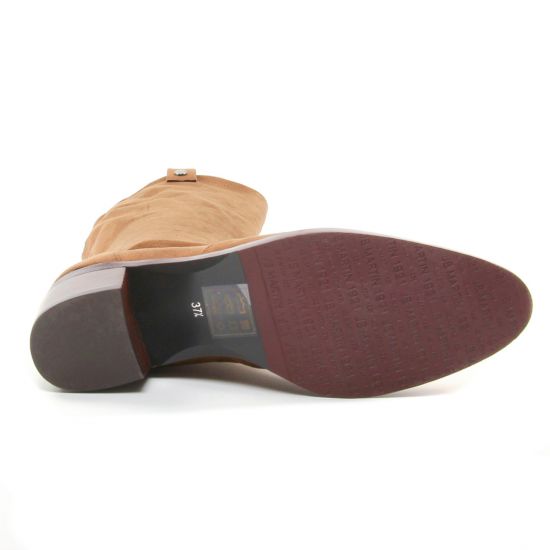 bottes stretch marron mode femme automne hiver - Photo Produit 5