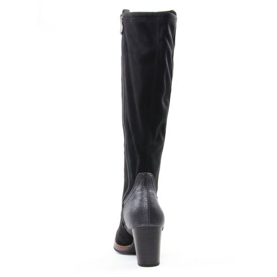 bottes stretch noir argent mode femme automne hiver - Photo Produit 7