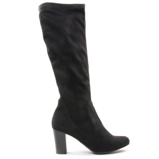 bottes stretch noir mode femme automne hiver - Photo Produit 2