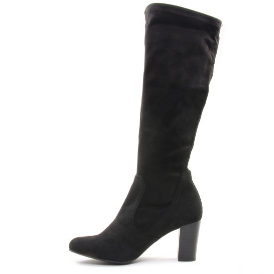 bottes stretch noir mode femme automne hiver - Photo Produit 3