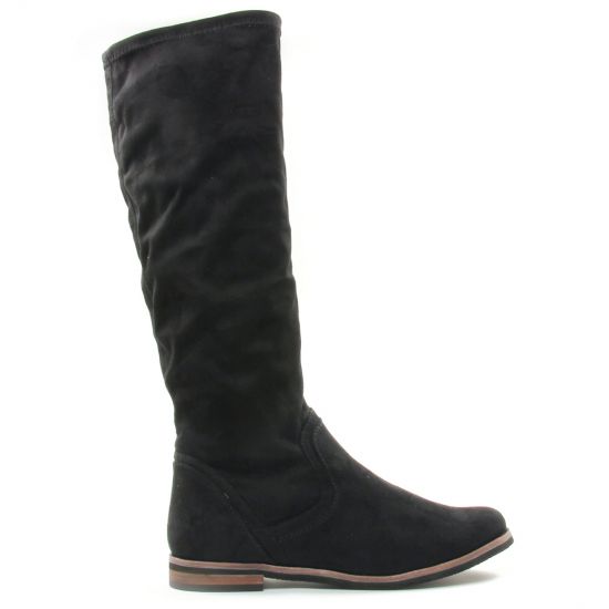 bottes stretch noir mode femme automne hiver - Photo Produit 2