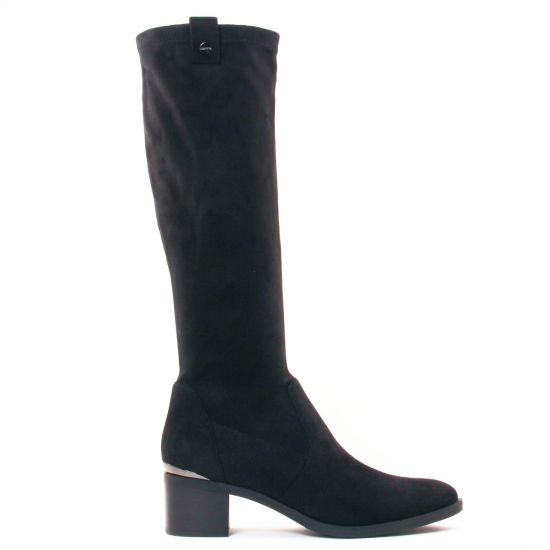 bottes stretch noir mode femme automne hiver - Photo Produit 2